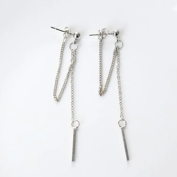 Boucles d'Oreilles Chaîne Minimalistes