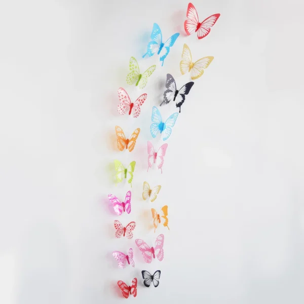 3D Creux Papillon - Lot de 18 Pièces - M016