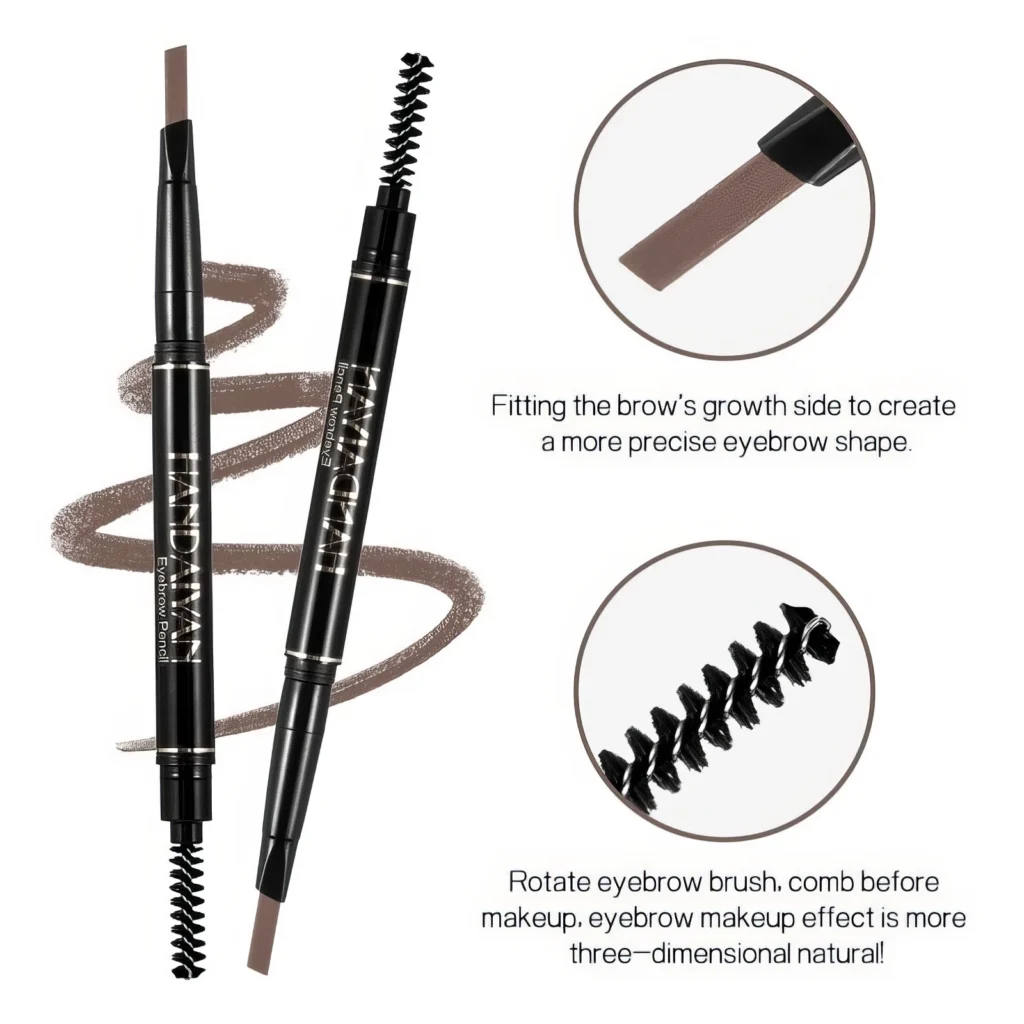 Crayon à Sourcils Double Embout - Imperméable & Style Naturel – Image 2
