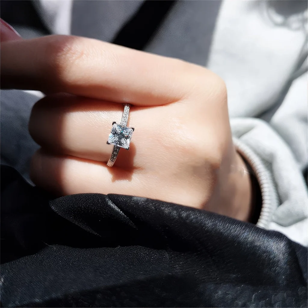 Bague Élégante Cubique Brillant - Argent 925 💎 – Image 2