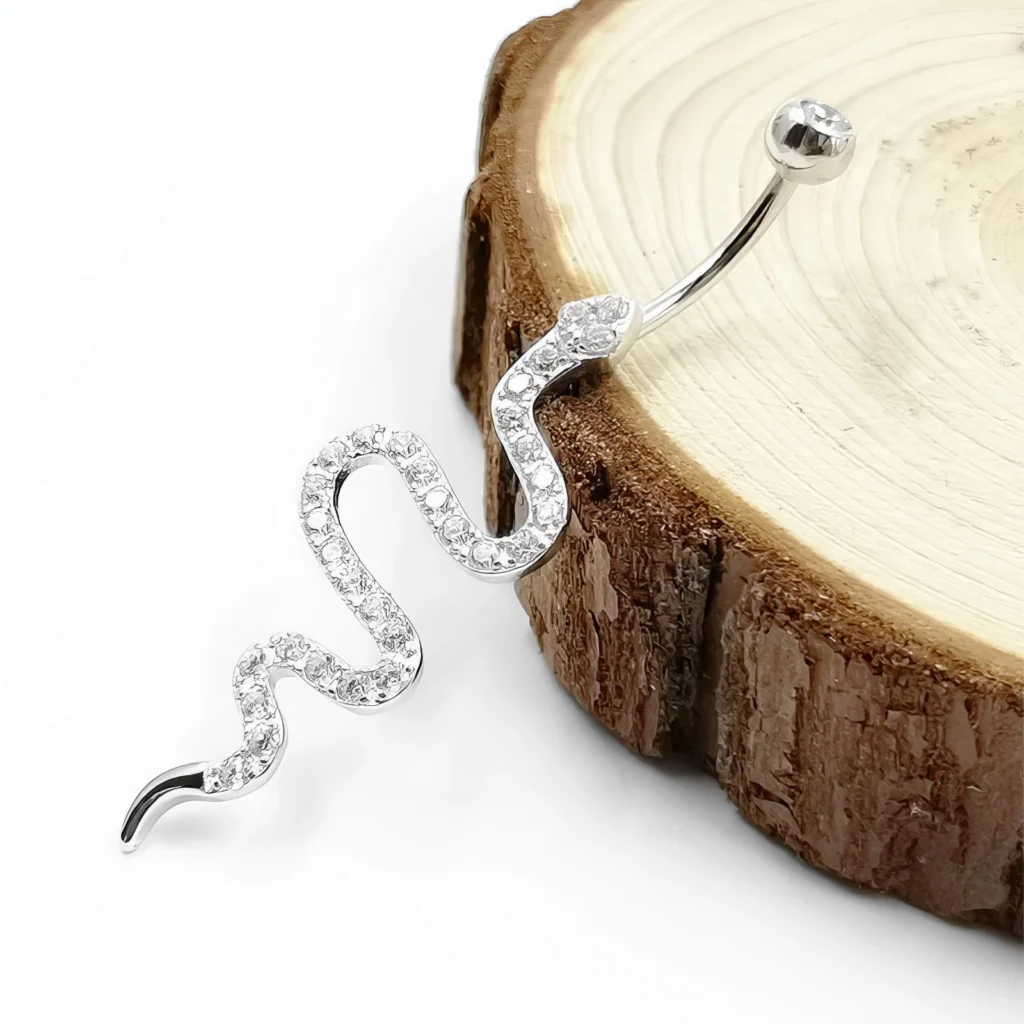 Piercing Nombril - Serpent Cristallisé 🐍 – Image 2