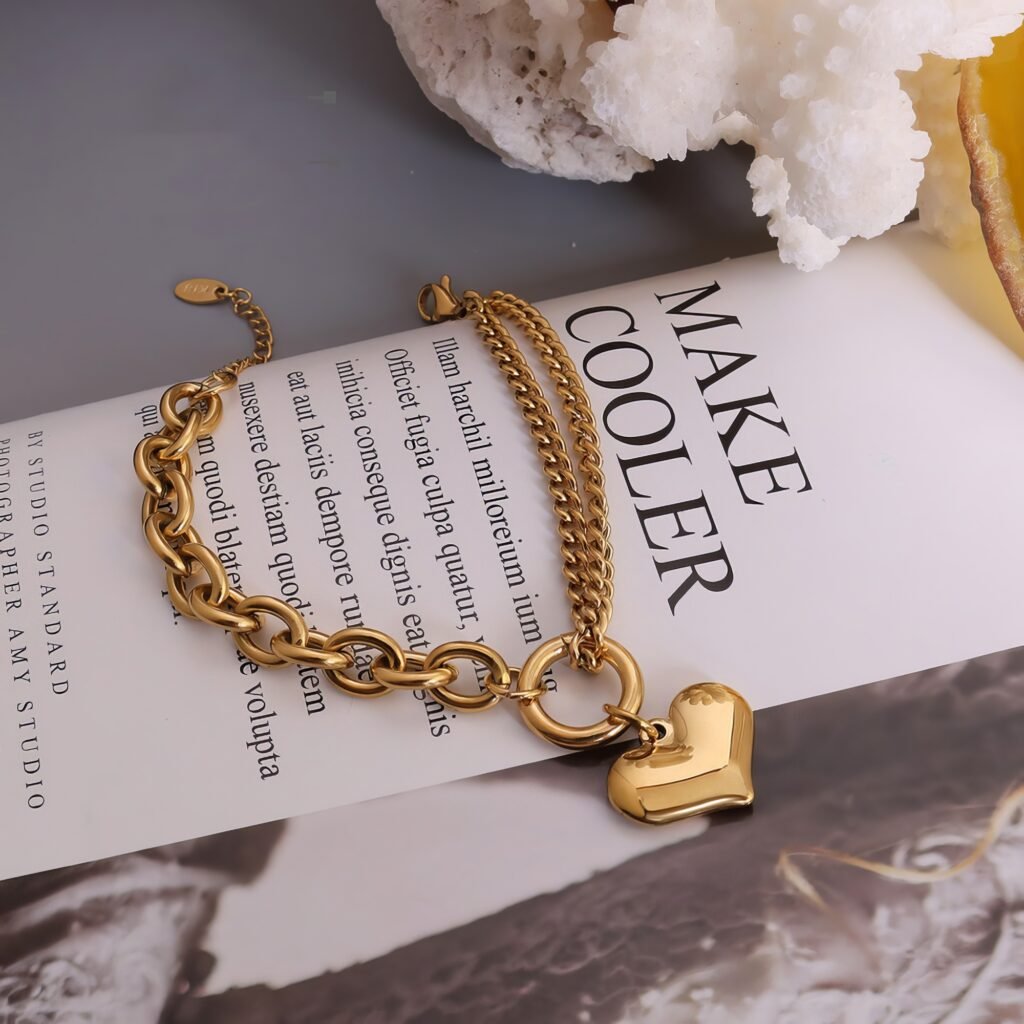 Bracelet Charme Cœur Élégant – Image 3