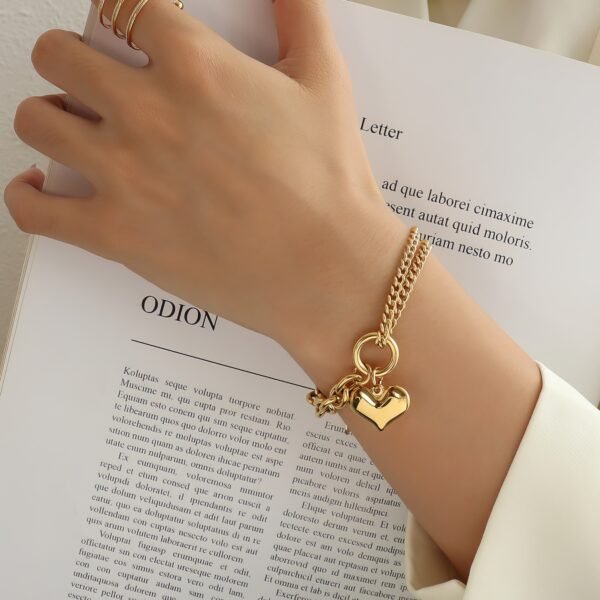 Bracelet Charme Cœur Élégant