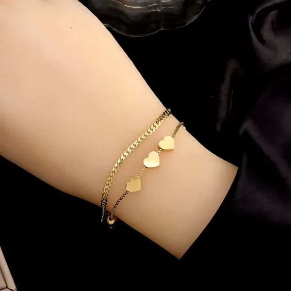 Bracelet Double Chaîne ✨
