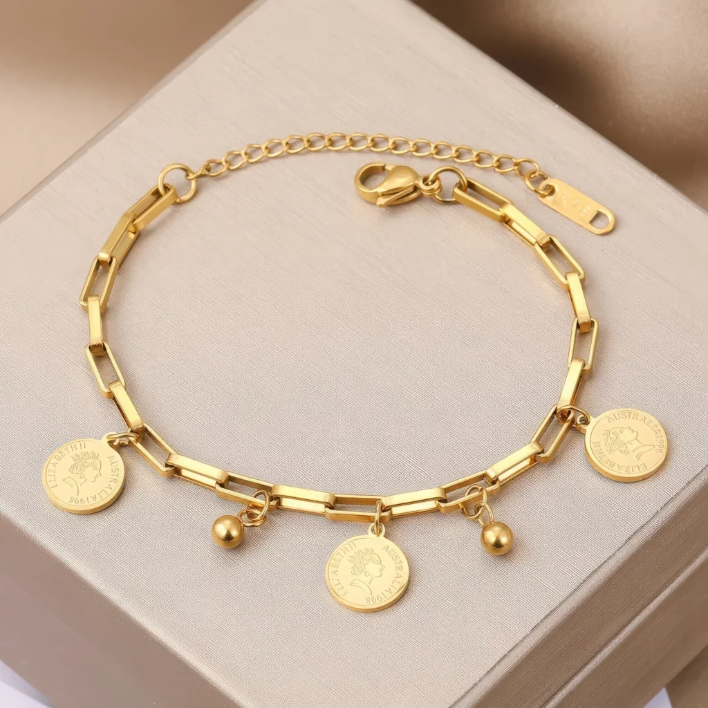 Bracelet avec Breloques Monnaie 📿 – Image 2