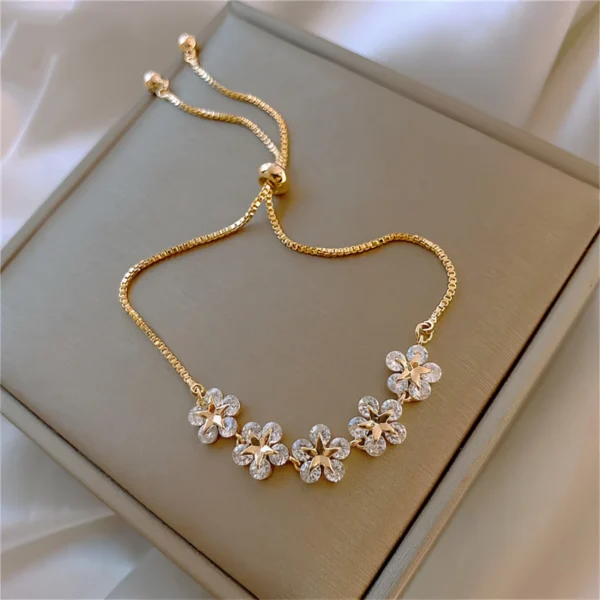 Bracelet Fleurs Brillantes 🌸