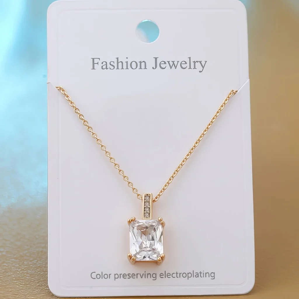 Collier Pendentif Rectangulaire 💎 – Image 4