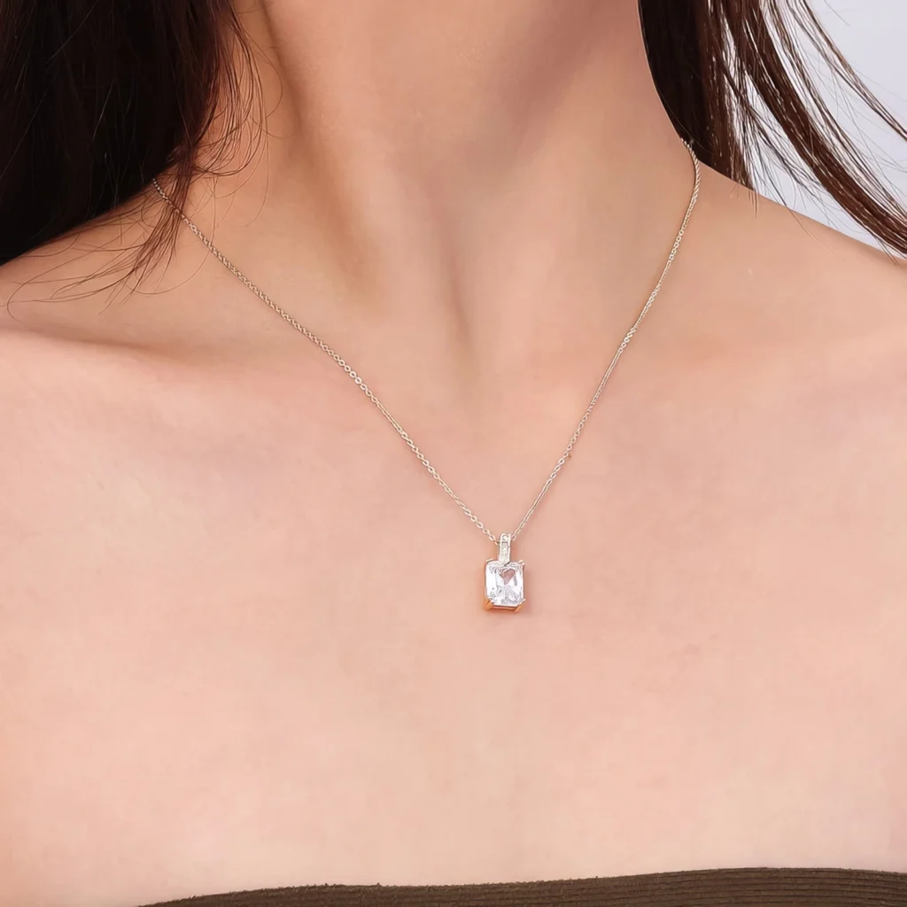 Collier Pendentif Rectangulaire 💎 – Image 3