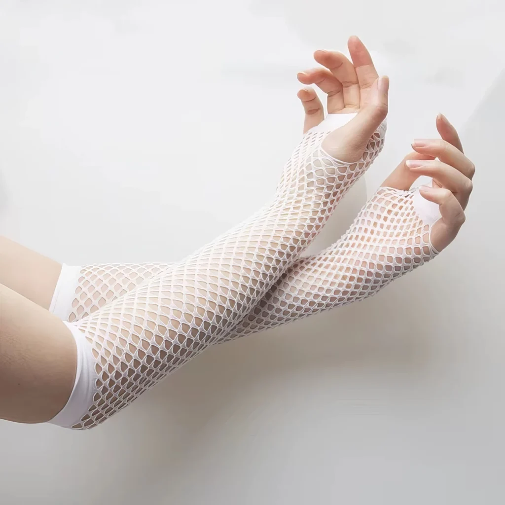 Gants Résille Longs - Style Gothique